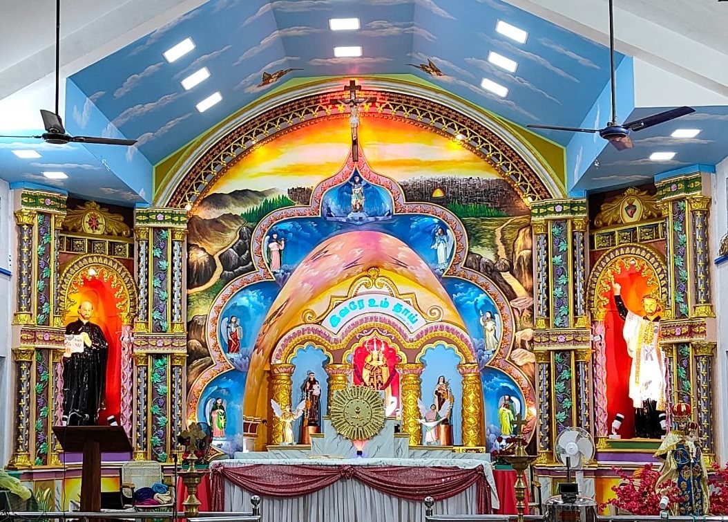 Andipatti Adaikala Matha Church Exterior